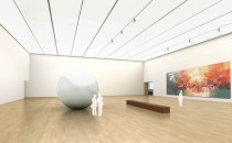 天津美術館展覽廳二層主展廳（帶發(fā)光頂棚）