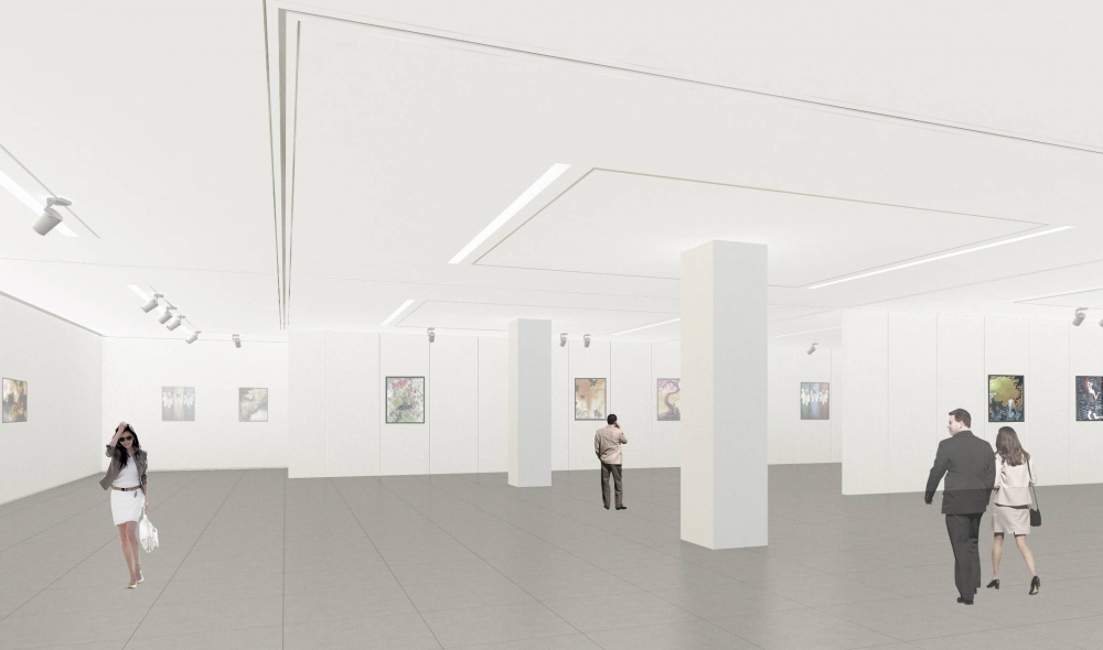 天津美術館展覽廳（一層展廳）設計